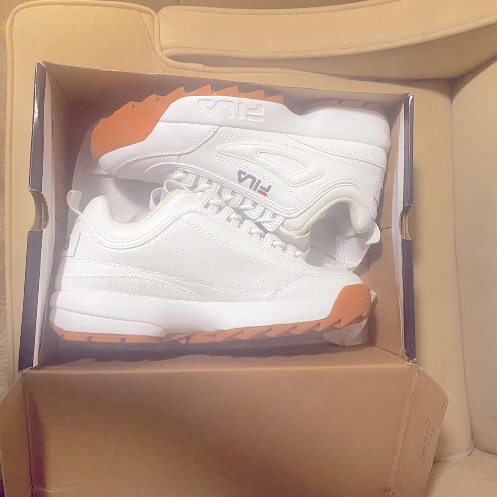 White fila sneakers